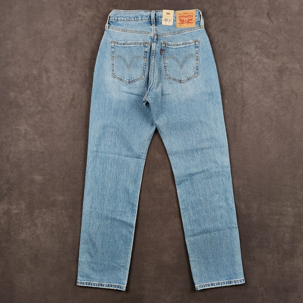 Levis 501 Curve Jeans Womens 27x30 Light Wash Straight Leg High Rise Denim NEW - Picture 2 of 9